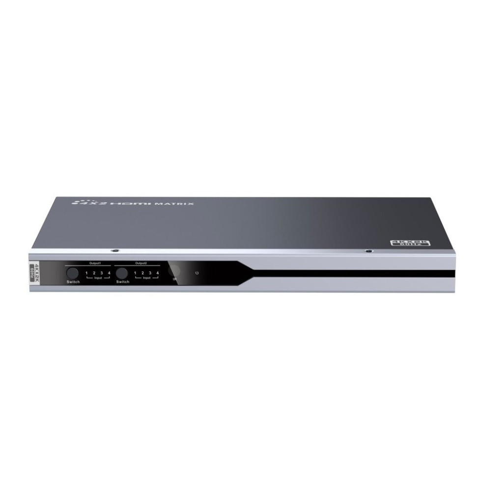 Techly 104943 Przełącznik HDMI 2.0 matrix 4x2 4K*60Hz