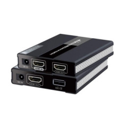 Techly Wzmacniacz Extender KVM HDMI/USB 1080p60Hz do 60m po skrętce Kat6 PoC