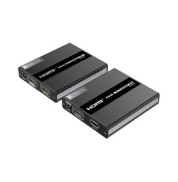 Techly Wzmacniacz Extender KVM HDMI/USB 1080p60Hz do 60m po skrętce Kat6 PoC
