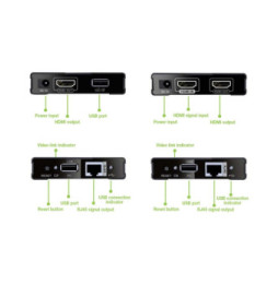 Techly Wzmacniacz Extender KVM HDMI/USB 1080p60Hz do 60m po skrętce Kat6 PoC