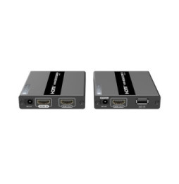 Techly Wzmacniacz Extender KVM HDMI/USB 1080p60Hz do 60m po skrętce Kat6 PoC