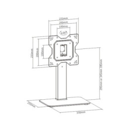 Techly Stojak TV podstawa pod telewizor monitor 23"-43" skrętna