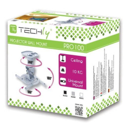 Techly 022403 Uchwyt do projektora sufitowy 22cm czarny
