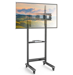 Techly 367843 Wózek do telewizora 50-90" z półką AV
