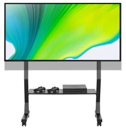 Techly 366983 Wózek do telewizora 45-90" z półką AV