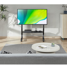 Techly 366983 Wózek do telewizora 45-90" z półką AV