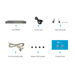 Switch zarządzalny 24x RJ45 Gigabit PoE+ 410W, 4x SFP+, EnGenius Cloud