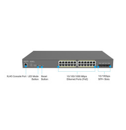 Switch zarządzalny 24x RJ45 Gigabit PoE+ 410W, 4x SFP+, EnGenius Cloud
