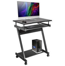 Techly 363661 Mobilne biurko komputerowe 59x37 cm czarne