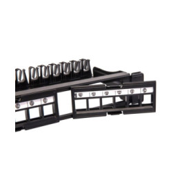 Techly Patch Panel 24p Keystone UTP z 4 wyjmowanymi sekcjami po 6 portów