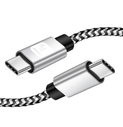 Techly Kabel USB 2.0 Typ-C USB-C 1m 3A Szybkie Ładowanie w Oplocie