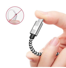 Techly Kabel USB 2.0 Typ-C USB-C 50cm 3A Szybkie Ładowanie w Oplocie