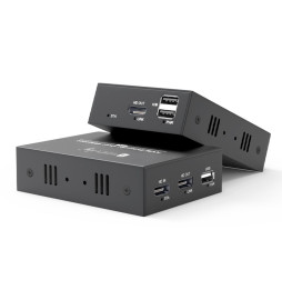 Techly KVM Extender HDMI+USB Kat6 100m 1080p60Hz Przedłużacz Konsoli