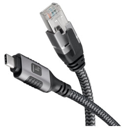 Techly Kabel sieciowy USB-C na Gigabit Ethernet RJ45 3m