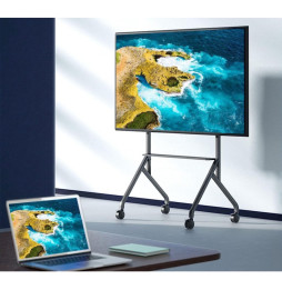 Stojak mobilny TV Techly Wózek do telewizora LED/LCD 55-86" z półką AV