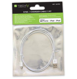 Techly Kabel USB 2.0 Apple Lightning MFi 1m do Ładowania iPhone iPad iPad