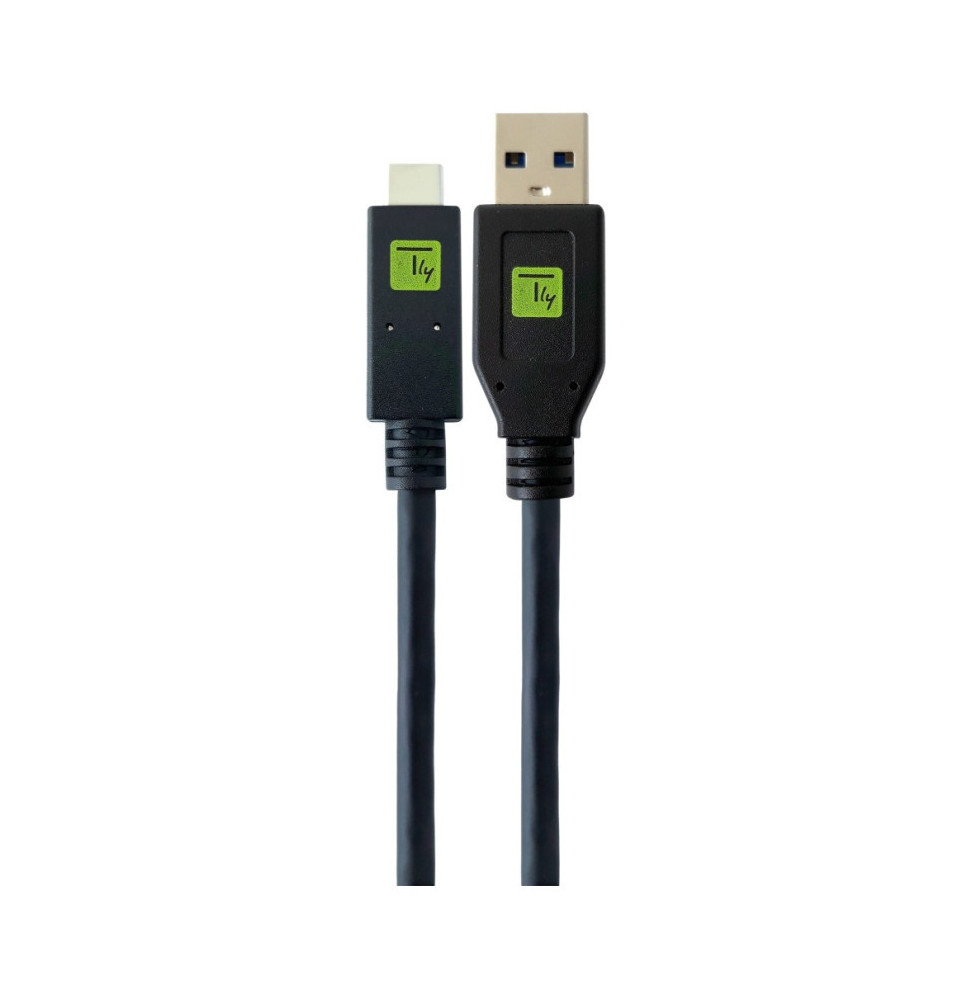 Kabel USB-C Techly USB 3.2 Gen1 Typ-A/Typ-C 50cm 15W/3A 5Gbps