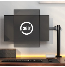 Uchwyt na monitor 13-27" LCD 8kg biurkowy obrotowy