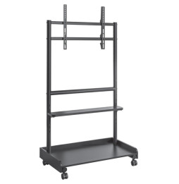 Stojak mobilny TV 50-86” do 68kg regulowany 2 półki AV