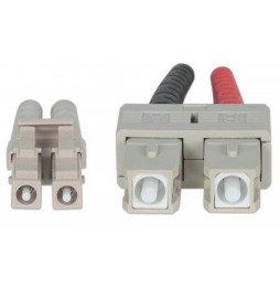 Patchcord światłowodowy wielomodowy OM4 50/125, SC (UPC) duplex / LC (UPC) duplex 10m