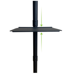 Stojak mobilny TV 32-60" do 40kg regulowany półka AV