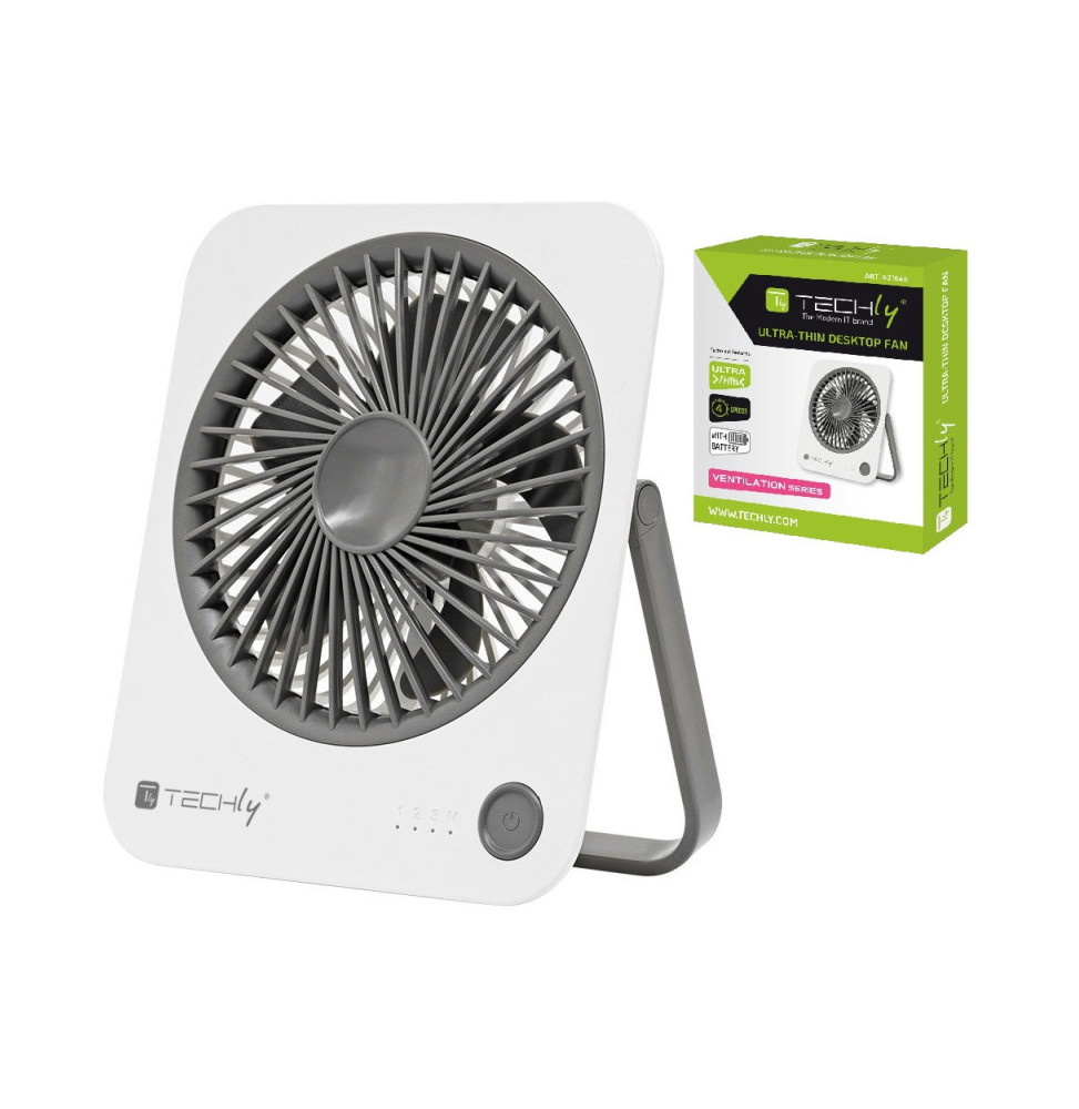 Wentylator biurkowy bezprzewodowy mini 4 tryby z podpórką