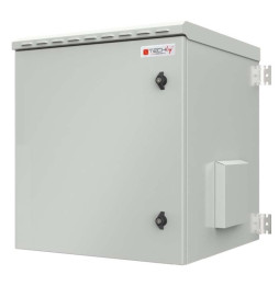 Szafa wisząca 12U Rack 19, IP55, pełne drzwi 600x600 szara