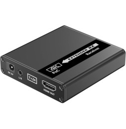 Extender HDMI 1x4 4K30Hz do 40m po skrętce Kat6 IR PoC