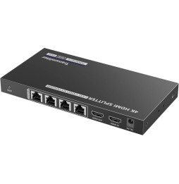 Extender HDMI 1x4 4K30Hz do 40m po skrętce Kat6 IR PoC