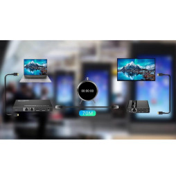 Extender HDMI 1x8 4K30Hz do 40m po skrętce Kat6 IR PoC