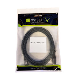 Kabel USB 3.2 USB-C na USB-C 2m M/M 5A, 20V, 100W, 4K, 20Gb/s