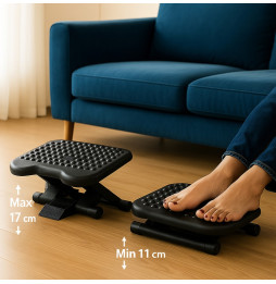 Podnóżek biurowy ergonomiczny regulacja wysokości nachylenia