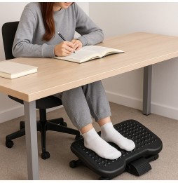 Podnóżek biurowy ergonomiczny regulacja wysokości nachylenia
