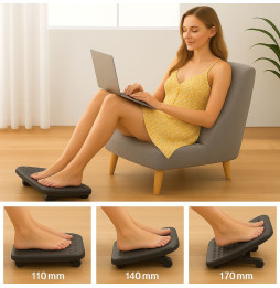 Podnóżek biurowy ergonomiczny regulacja wysokości nachylenia