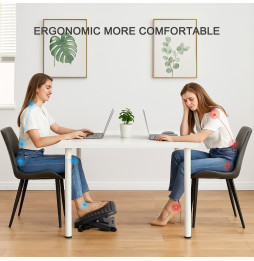 Podnóżek biurowy ergonomiczny regulacja wysokości nachylenia