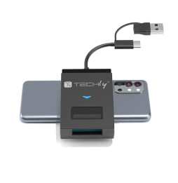 Konwerter USB-A/C do dysków NVMe/SATA M.2 z czytnikiem SD/TF
