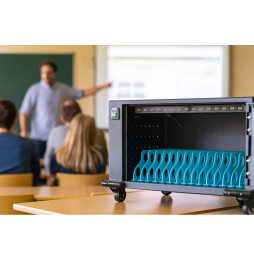 Szafa Ładująca do Tabletów i Smartfonów 16 Portów USB-C 45W Wózek PowerDelivery QuickCharge