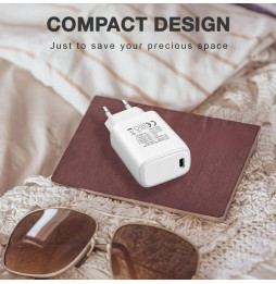 Ładowarka sieciowa USB-C PowerDelivery 3.0 20W GaN