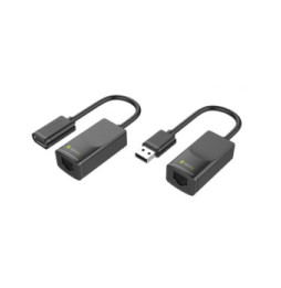 Techly Przedłużacz Extender USB do 60m po kablu sieciowym RJ45