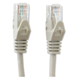 Patchcord Cat6 UTP 1,5m Cu 100% szary