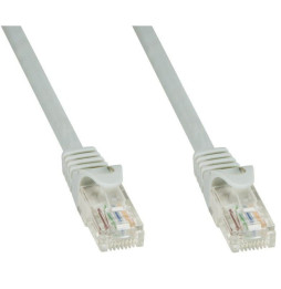 Patchcord Cat6 UTP 1,5m Cu 100% szary