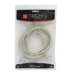 Patchcord Cat6 UTP 1,5m Cu 100% szary