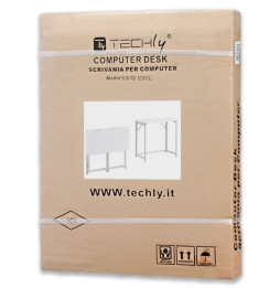 Składane Biurko Komputerowe 80x46 cm Białe Kompaktowy Hot-Desk