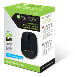 Mysz bezprzewodowa 2.4GHz USB optyczna 1600 DPI oburęczna