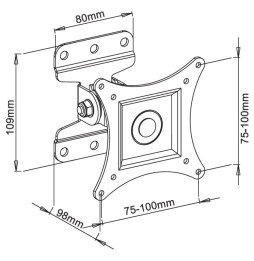Uchwyt TV Techly 301849 - wymiary