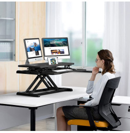Techly 366877 Nakładka pod laptopa do pracy na stojąco z amortyzatorem