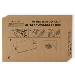 Techly 366877 Nakładka pod laptopa do pracy na stojąco z amortyzatorem