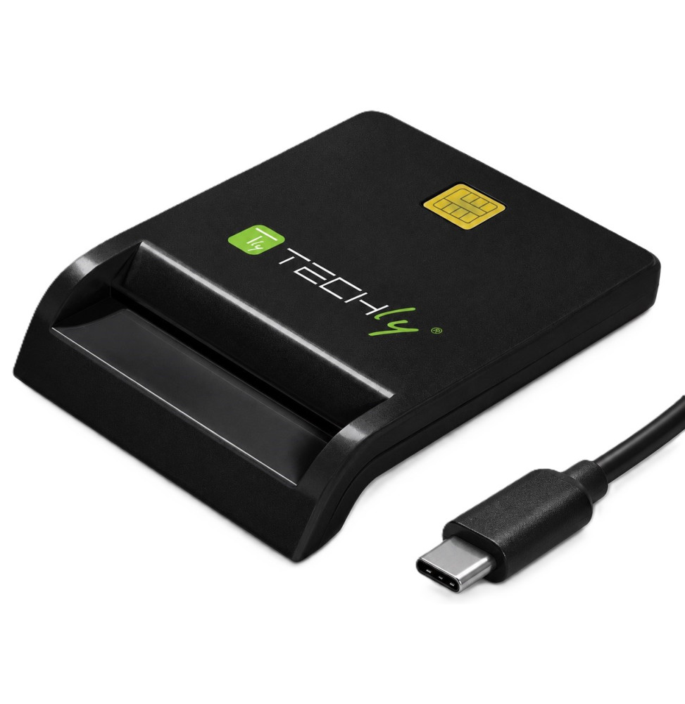 Techly Czytnik kart Smart Card USB-C