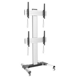 Techly ICA-TR2VW – mobilny stojak na 2 telewizory 32–60"