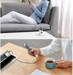 Kostka do ładowania USB-C Techly 65 W - zasilanie smartfona w domu i podczas pracy